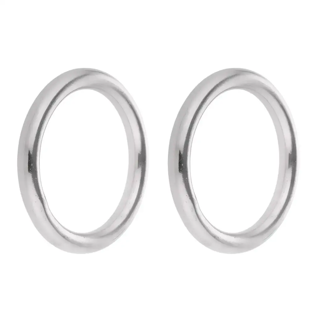 1 Pair Polished Rings, Multi Purpose Heavy Duty 304 Stainless Steel Smooth Welded Precision
1 Pair Polished Rings, Multi Purpose Heavy Duty 304 Stainless Steel Smooth Welded Precision