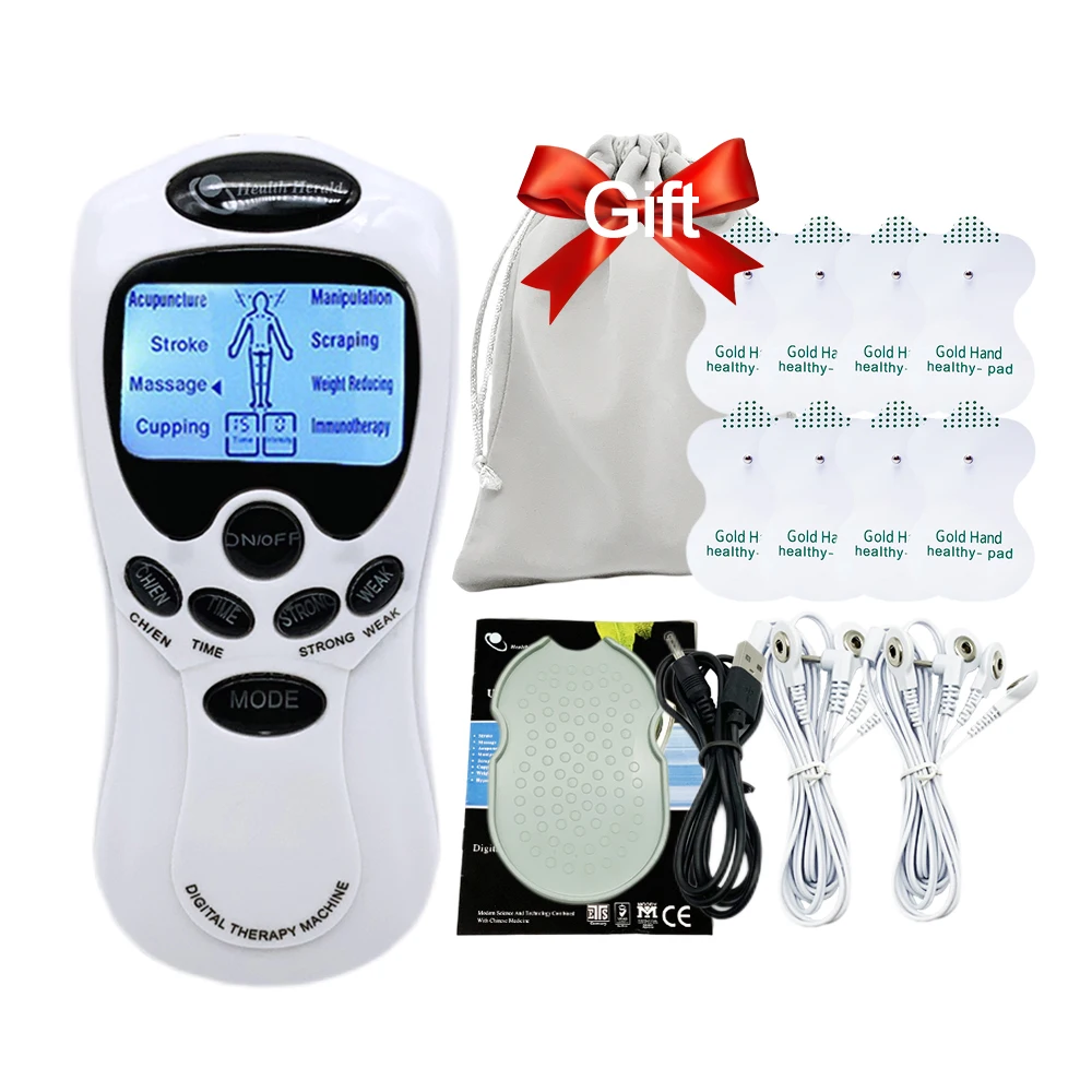 

8 Electrode Health Care Tens Acupuncture Electric Therapy Massageador Machine Pulse Body Slimming Sculptor Massager Apparatus