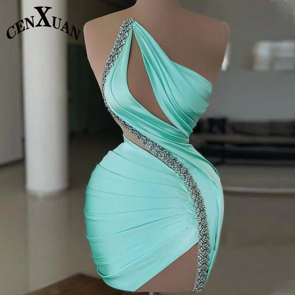 CENXUAN Classic Sheath Graduation Dresses Saudi Arabia Beadings One Shoulder Cut-out Vestidos De Festa Formal Party Gown Plus
CENXUAN Classic Sheath Graduation Dresses Saudi Arabia Beadings One Shoulder Cut-out Vestidos De Festa Formal Party Gown Plus