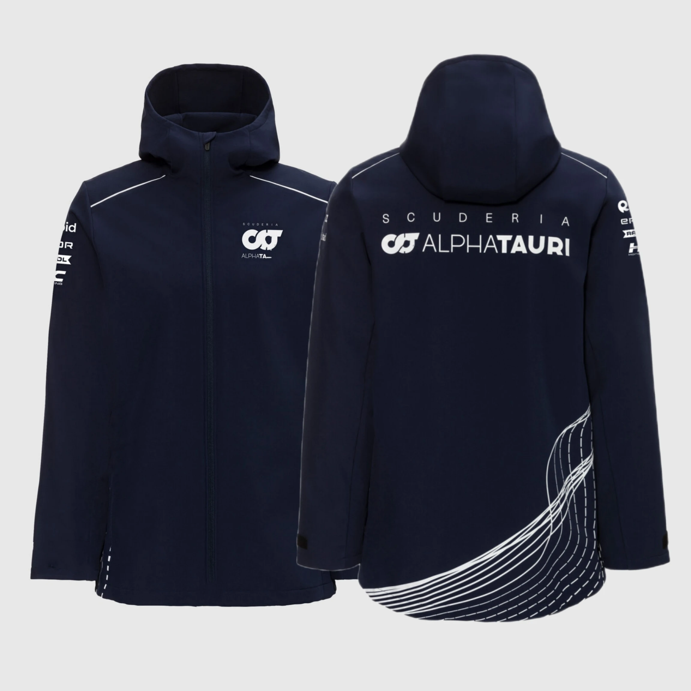

High Quality AlphaTauri 2023 Team Softshell Jacket F1 Nyck De Vries Yuki Tsunoda Jacket Formula 1 Racing Suit MOTO Windproof Top