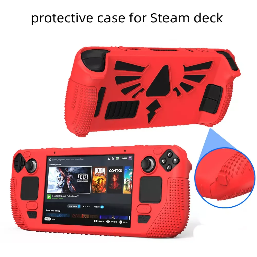 Suitable For Steam Deck Handheld Game Console Silicone Protective Sleeve Portable Bracket Non-slip Sleeve Dust-proof
Suitable For Steam Deck Handheld Game Console Silicone Protective Sleeve Portable Bracket Non-slip Sleeve Dust-proof