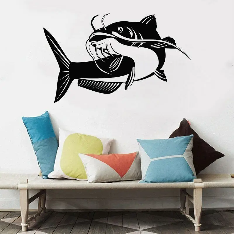 Catfish Wall Stickers Fishing Club Window Mural Bass Fish Vinyl Wall Decal Fisher Hobby Big O276
Catfish Wall Stickers Fishing Club Window Mural Bass Fish Vinyl Wall Decal Fisher Hobby Big O276