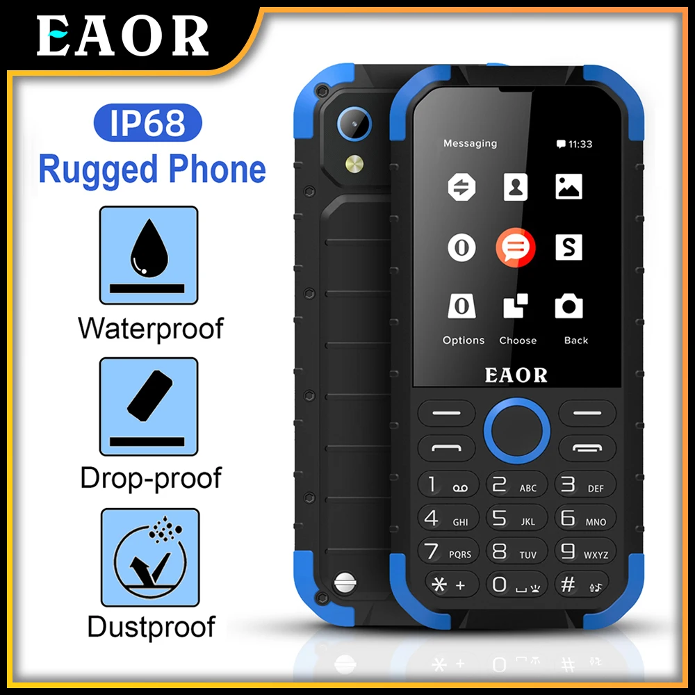 EAOR Телефон с функцией 2G IP68 Водонепроницаемый прочный телефон 2,8-дюймовый аккумулятор 2800 мАч Мобильный телефон Кнопочные телефоны Мобильный...
EAOR Телефон с функцией 2G IP68 Водонепроницаемый прочный телефон 2,8-дюймовый аккумулятор 2800 мАч Мобильный телефон Кнопочные телефоны Мобильный...