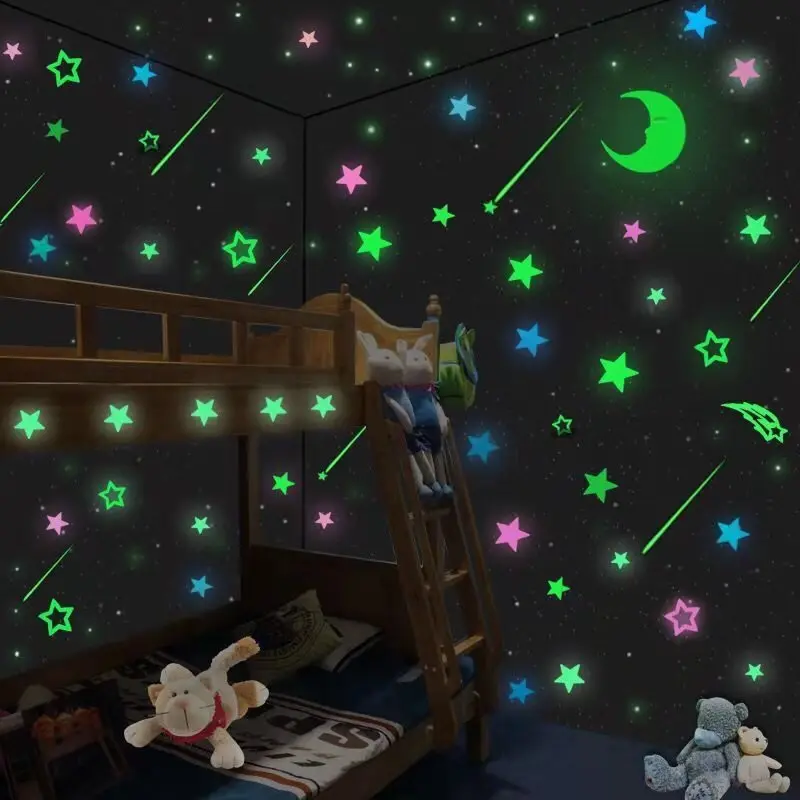 500PCS 3CM Glow In The Dark Stars Stickers Luminous Stars and Moon Wall Stickers Decor For Home Living Room 3D Fluorescent Decal
500PCS 3CM Glow In The Dark Stars Stickers Luminous Stars and Moon Wall Stickers Decor For Home Living Room 3D Fluorescent Decal