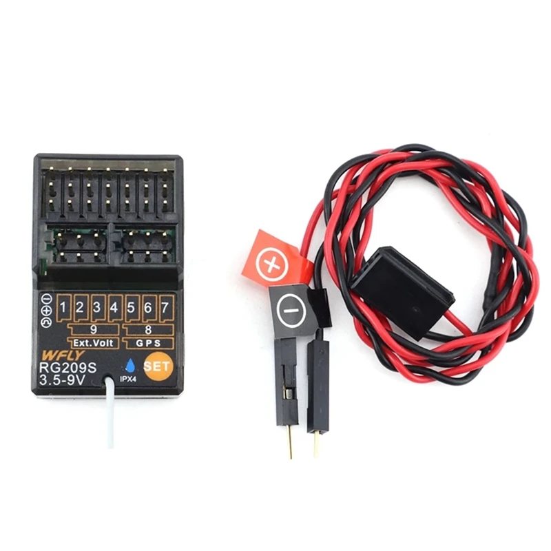 WFLY 1 Piece RG209S Plastic 9 Channel RC Receiver WFLY X9 RC Car Radio 2.4Ghz 3.5V-9.0V Support External GPS Gyro
WFLY 1 Piece RG209S Plastic 9 Channel RC Receiver WFLY X9 RC Car Radio 2.4Ghz 3.5V-9.0V Support External GPS Gyro