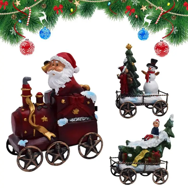 Train Statue Decor Santa Claus Train Set Resin Christmas Ornament Cute Festival Statue For Children & Adults Collectible Train
Train Statue Decor Santa Claus Train Set Resin Christmas Ornament Cute Festival Statue For Children & Adults Collectible Train