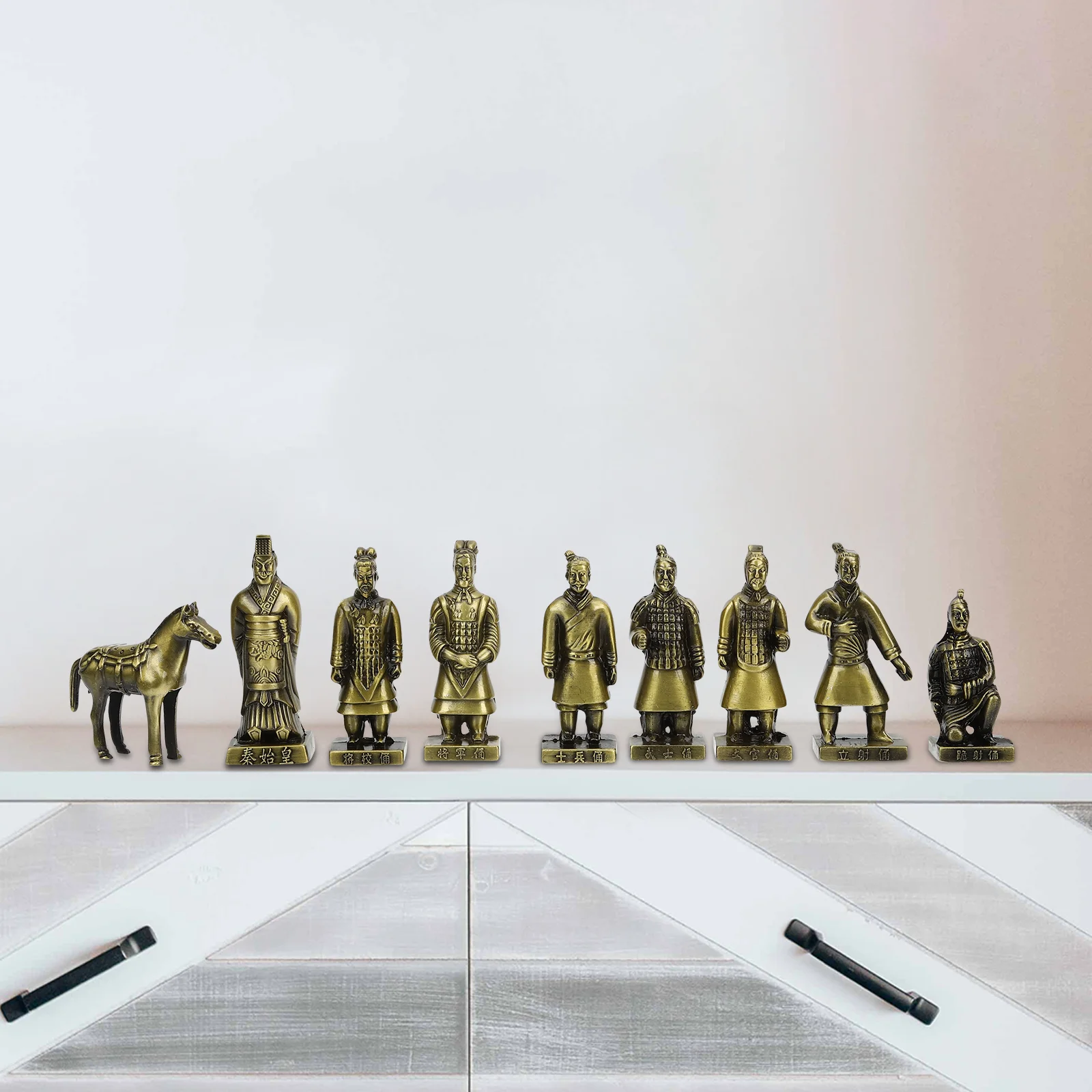 Desktop Decor Metal Adornment Small Metal Decoration Statue Tabletop Decor Alloy Terracotta Warriors Figurine Travel
Desktop Decor Metal Adornment Small Metal Decoration Statue Tabletop Decor Alloy Terracotta Warriors Figurine Travel