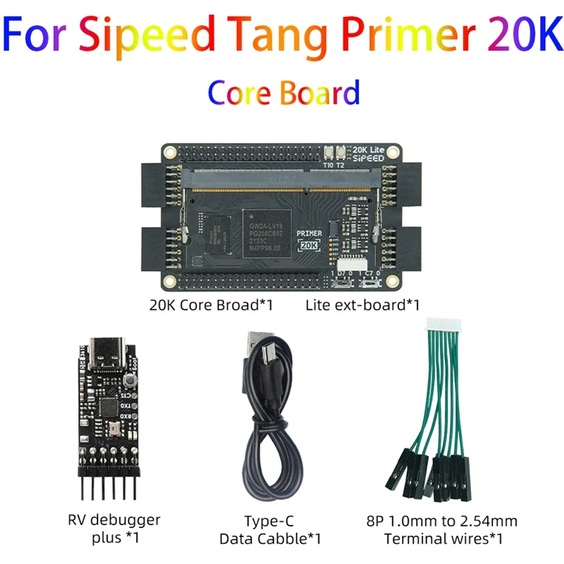 For Sipeed Tang Primer 20K Motherboard Kit 128M DDR3 GOWIN GW2A FPGA Goai Core Board Minimum System(Welded)
For Sipeed Tang Primer 20K Motherboard Kit 128M DDR3 GOWIN GW2A FPGA Goai Core Board Minimum System(Welded)