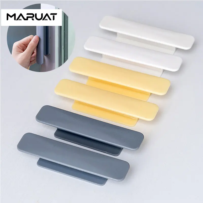 ABS Kitchen Cabinet Door Handle Self-adhesive Sliding Door Handle Multi-purpose Drawer And Window Auxiliary Door Handle 2Pcs/set
ABS Kitchen Cabinet Door Handle Self-adhesive Sliding Door Handle Multi-purpose Drawer And Window Auxiliary Door Handle 2Pcs/set