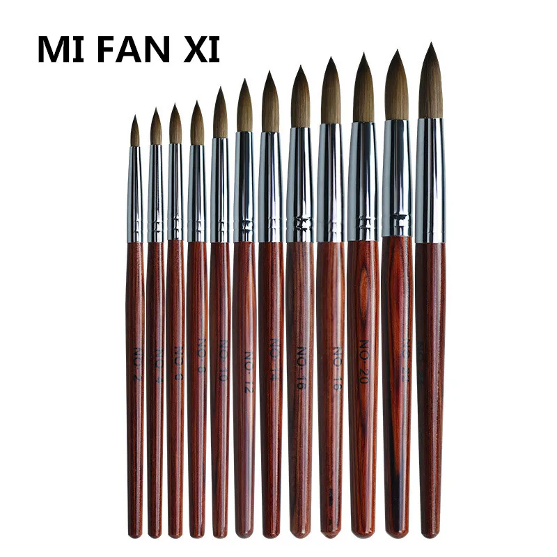 MIFANXI 12Style Kolinsky Wooden Handle Nail Art Sculpture Carving Brush Liquid Powder Flower Drawing Design Painting Pen
MIFANXI 12Style Kolinsky Wooden Handle Nail Art Sculpture Carving Brush Liquid Powder Flower Drawing Design Painting Pen