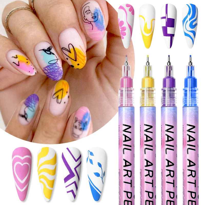 Nail Art Drawing Graffiti Pen Waterproof Painting Liner Brush DIY 3D Abstract Lines Fine Details Flower Pattern Manicure Tools
Nail Art Drawing Graffiti Pen Waterproof Painting Liner Brush DIY 3D Abstract Lines Fine Details Flower Pattern Manicure Tools