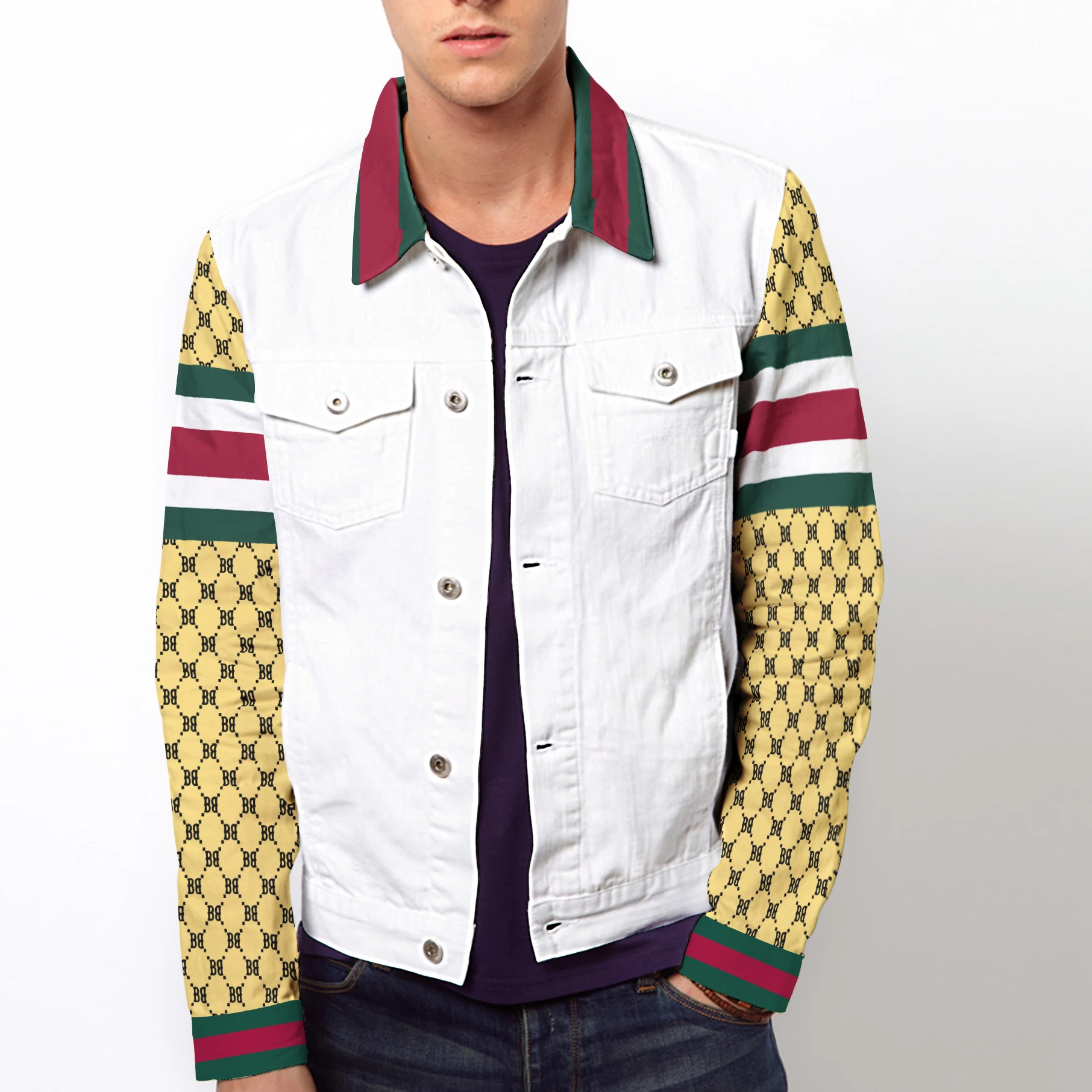 2022 new men's denim jacket slim fashion jeans jacket pocket jacket jacket men's men's spring and autumn classic coat 
2022 new men's denim jacket slim fashion jeans jacket pocket jacket jacket men's men's spring and autumn classic coat