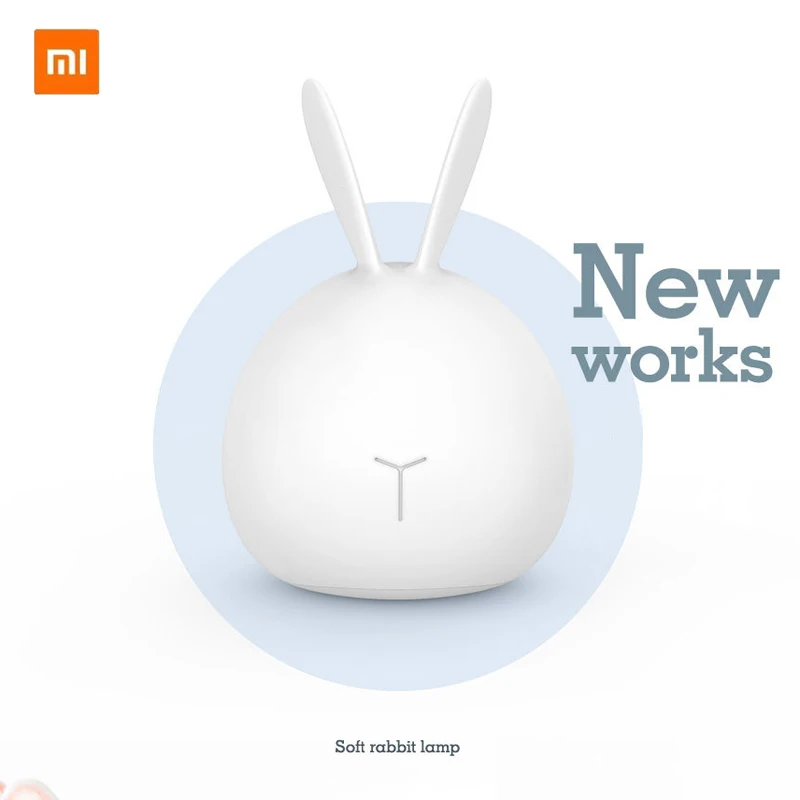 Светодиодная лампа Xiaomi с изменяющимся цветом, мультяшный кролик, Usb-зарядка, настольная лампа, силиконовый маленький ночник, мягкий теплый с...
Светодиодная лампа Xiaomi с изменяющимся цветом, мультяшный кролик, Usb-зарядка, настольная лампа, силиконовый маленький ночник, мягкий теплый с...