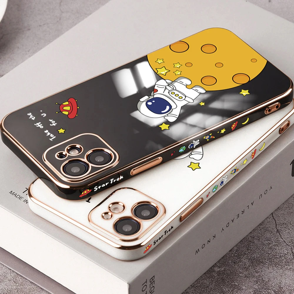 Phone Case For OPPO Reno2 Reno5 Reno6 Reno4 RenoZ RenoF Pro Cartoon Astronaut Edge Pattern Luxury Plating Shockproof Soft Case
Phone Case For OPPO Reno2 Reno5 Reno6 Reno4 RenoZ RenoF Pro Cartoon Astronaut Edge Pattern Luxury Plating Shockproof Soft Case