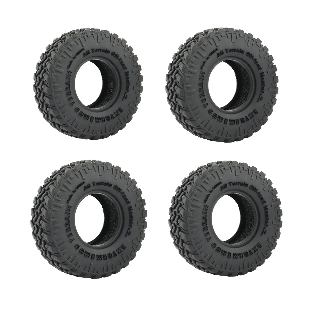 4PCS 1.0" Soft Rubber All Terrain Wheel Tires 50*20/54*23mm for 1/24 RC Crawler Car Axial SCX24 90081 Upgrade Tyres
4PCS 1.0" Soft Rubber All Terrain Wheel Tires 50*20/54*23mm for 1/24 RC Crawler Car Axial SCX24 90081 Upgrade Tyres