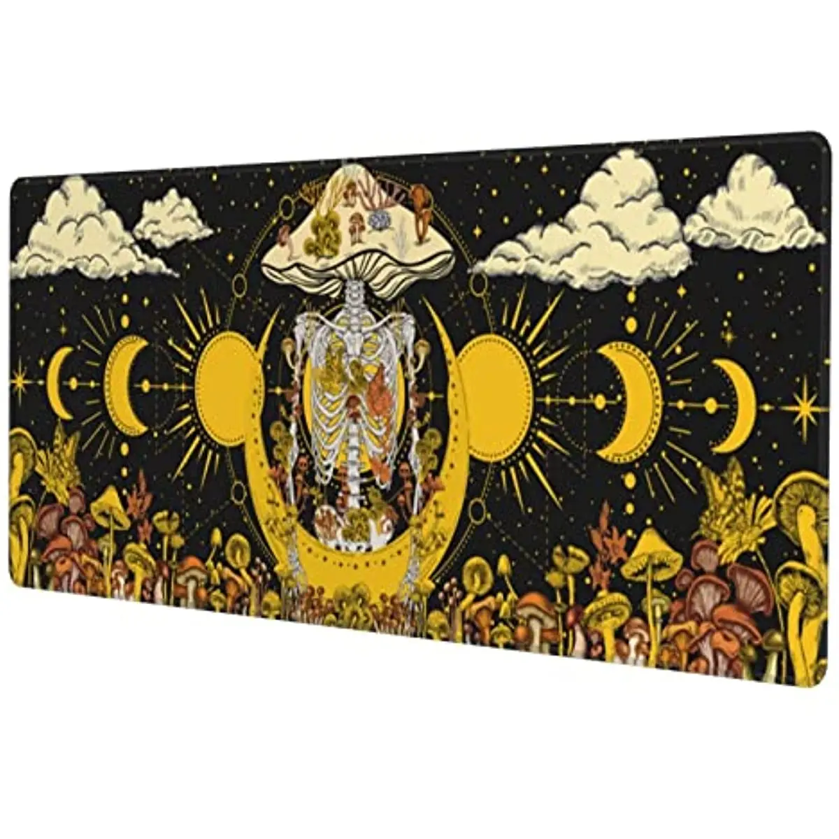 Mushroom Skeleton MoonPad XL Extended Mousepad Desk Pad Nonslip Rubber Mice Mats Stitched Edges Playmat 31.5x11.8 Inch
Mushroom Skeleton MoonPad XL Extended Mousepad Desk Pad Nonslip Rubber Mice Mats Stitched Edges Playmat 31.5x11.8 Inch