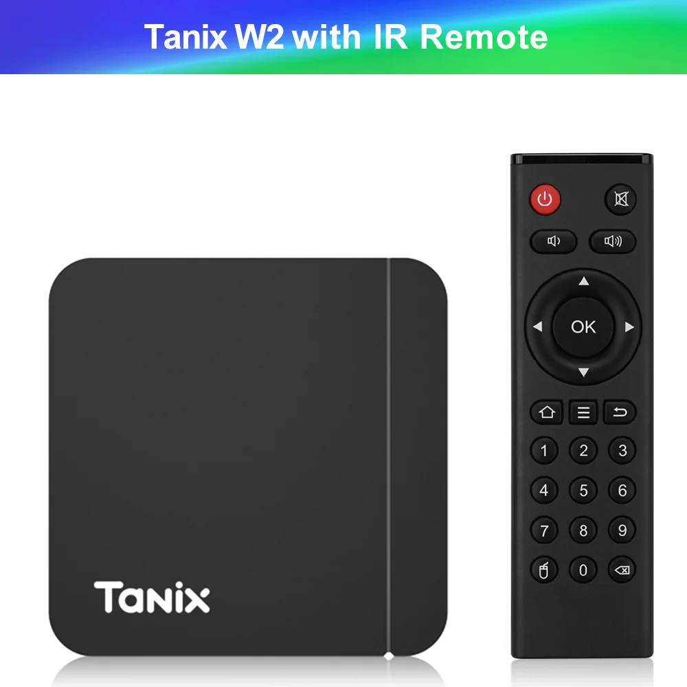 

Tanix W2 Smart TV Box Support H.265 AV1 Dual Wifi HDR 10+ Media Player Android 11 TVBOX Set Top Box Amlogic S905W2 With 2GB 16GB