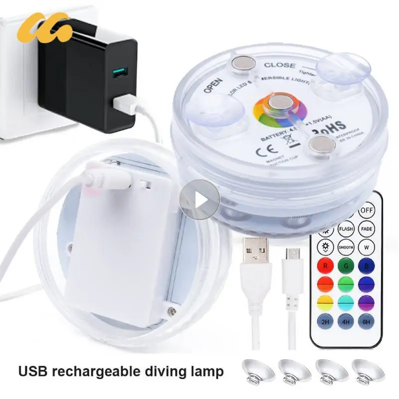 Submersible Light 13leds Magnetic Sucker Waterproof Remote RGB Underwater Lights For Hmoe Party Aquarium Pool Bathtub Vase Decor
Submersible Light 13leds Magnetic Sucker Waterproof Remote RGB Underwater Lights For Hmoe Party Aquarium Pool Bathtub Vase Decor