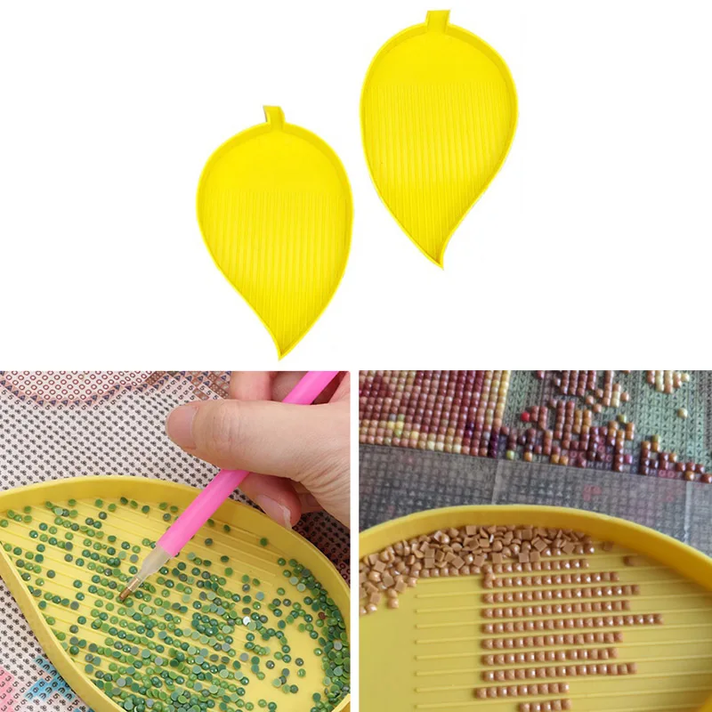 1PC Leaf-Shaped Diamond Painting Tray with Lid Plastic Diamond Beading Plates
1PC Leaf-Shaped Diamond Painting Tray with Lid Plastic Diamond Beading Plates
