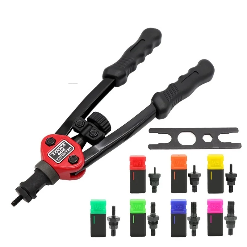 Hand Threaded Rivet Nut Gun 70/95/300PCS Iron Nut Insert Manual Riveter Kit Riveting Tool for M3 M4 M5 M6 M8 M10 M12
Hand Threaded Rivet Nut Gun 70/95/300PCS Iron Nut Insert Manual Riveter Kit Riveting Tool for M3 M4 M5 M6 M8 M10 M12