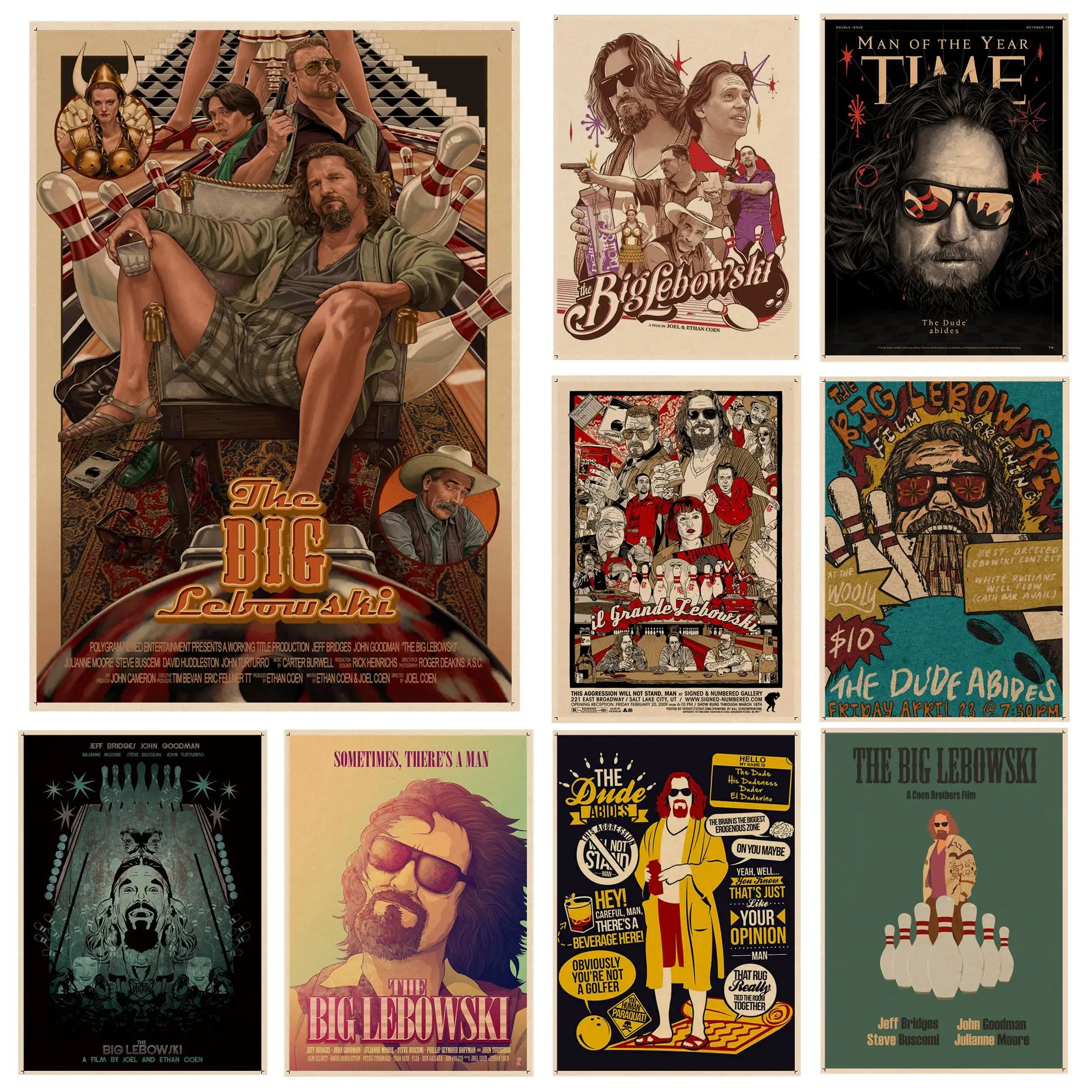 The Big Lebowski DIY poster Kraft Paper Vintage Poster Wall Art Painting Study Aesthetic Art Wall Painting
The Big Lebowski DIY poster Kraft Paper Vintage Poster Wall Art Painting Study Aesthetic Art Wall Painting