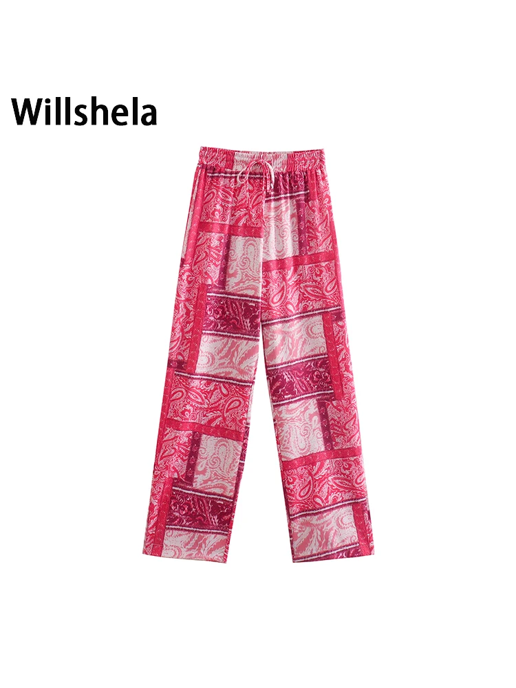 Willshela женские модные лоскутные брюки с принтом и эластичной резинкой на талии, винтажные длинные женские прямые брюки со средней талией
Willshela женские модные лоскутные брюки с принтом и эластичной резинкой на талии, винтажные длинные женские прямые брюки со средней талией