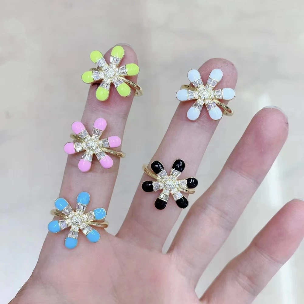 5PCS, Luxury Daisy Flower Ring for Women Enamel Flower Ring Colorful Jewelry Friendship
5PCS, Luxury Daisy Flower Ring for Women Enamel Flower Ring Colorful Jewelry Friendship