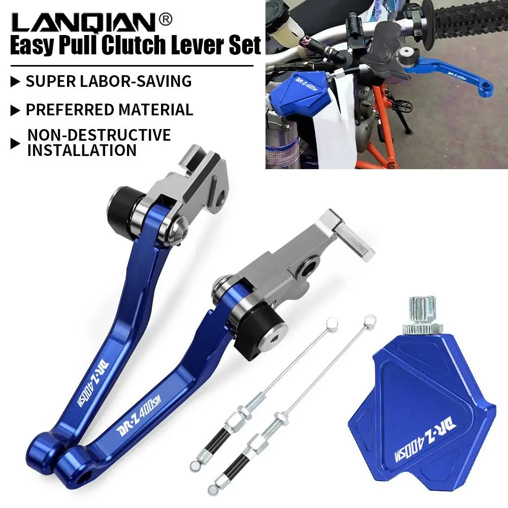Motorcycle Accessories CNC Aluminum Stunt Brake Clutch Lever Easy Pull Cable System For SUZUKI DRZ400SM DRZ 400SM 2000-2017 2016
Motorcycle Accessories CNC Aluminum Stunt Brake Clutch Lever Easy Pull Cable System For SUZUKI DRZ400SM DRZ 400SM 2000-2017 2016