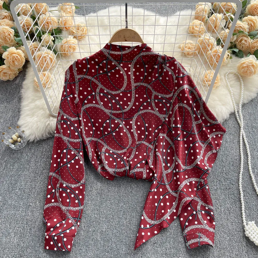 Korean Version of Loose All-match Printing Long-sleeved Shirt Top Autumn Women's French Chic and Beautiful Small Shirt
Korean Version of Loose All-match Printing Long-sleeved Shirt Top Autumn Women's French Chic and Beautiful Small Shirt