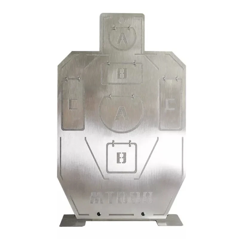 MT008 Stainless Steel IDPA Target Toy Blaster Shooting Training 
MT008 Stainless Steel IDPA Target Toy Blaster Shooting Training