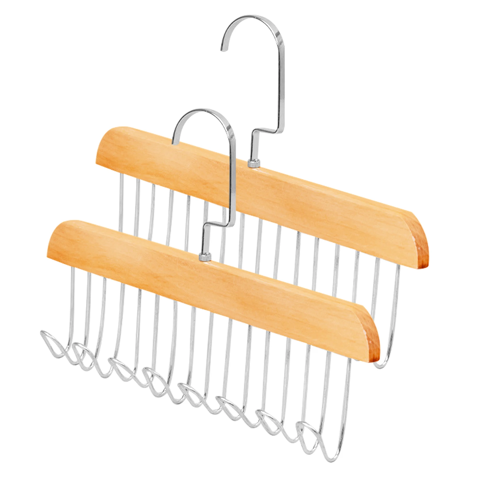 2pcs Non Slip Underwear Hats Multifunctional Space Saving Clothes Hanger Bedroom Wooden Scarf For Closet Storage With 8 Hooks
2pcs Non Slip Underwear Hats Multifunctional Space Saving Clothes Hanger Bedroom Wooden Scarf For Closet Storage With 8 Hooks