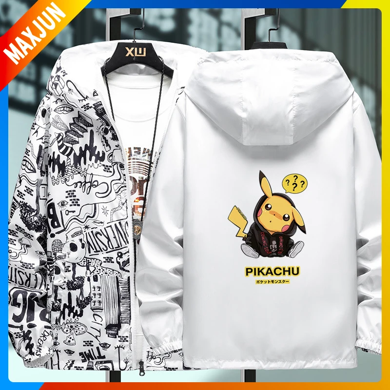 Pokemon Anime Figure Pikachu Slim Jacket Hooded Double-Sided Sports Coat, Coat for Boys and Girls Halloween Gifts S-5XL
Pokemon Anime Figure Pikachu Slim Jacket Hooded Double-Sided Sports Coat, Coat for Boys and Girls Halloween Gifts S-5XL