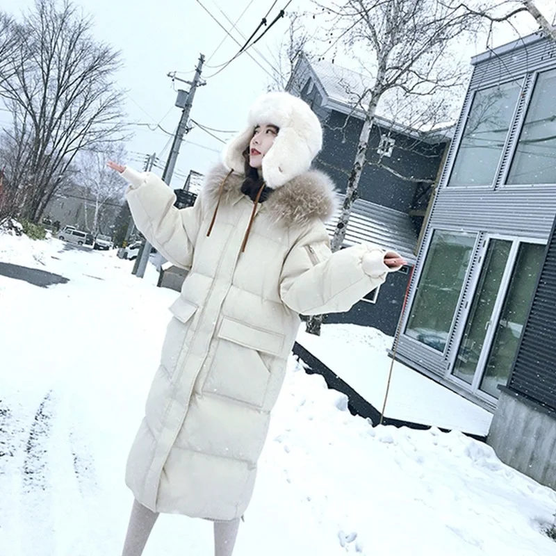 Snow 2021 New Women's Large Fur Collar Double-sided Down Long Jacket Winter High Collar White Duck Down Jacket Warm Parka Jacket
Snow 2021 New Women's Large Fur Collar Double-sided Down Long Jacket Winter High Collar White Duck Down Jacket Warm Parka Jacket