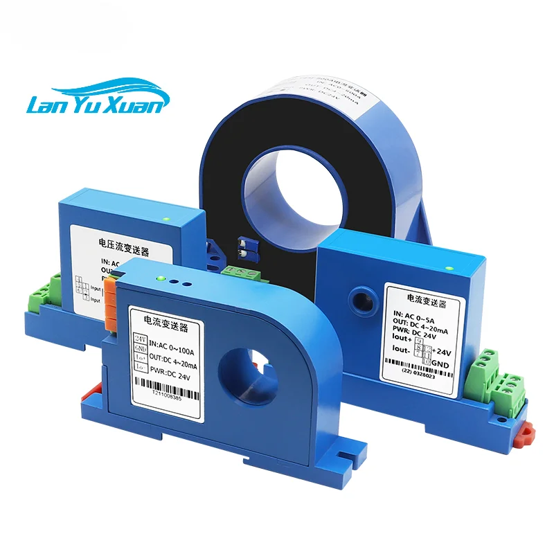AC current transmitter integrated perforated transformer single three-phase power RS485 AC100A to 4-20mA
AC current transmitter integrated perforated transformer single three-phase power RS485 AC100A to 4-20mA
