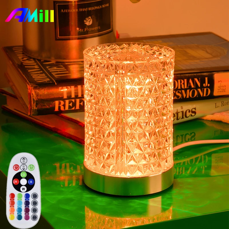 Transparent Night lights RGB With remote Lamp Bedroom Night Lamp Atmosphere Decoration Crystals Table Light Christmas Gift
Transparent Night lights RGB With remote Lamp Bedroom Night Lamp Atmosphere Decoration Crystals Table Light Christmas Gift