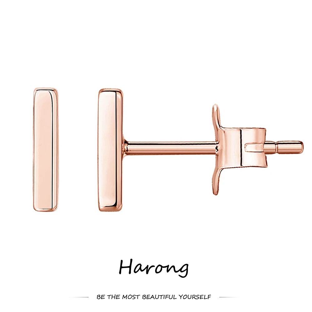 Harong Minimalist Rose Gold Stud Earrings Quality 925 Metal Small Trendy Jewelry Earring for Women Girls Wedding Birthday Gift
Harong Minimalist Rose Gold Stud Earrings Quality 925 Metal Small Trendy Jewelry Earring for Women Girls Wedding Birthday Gift