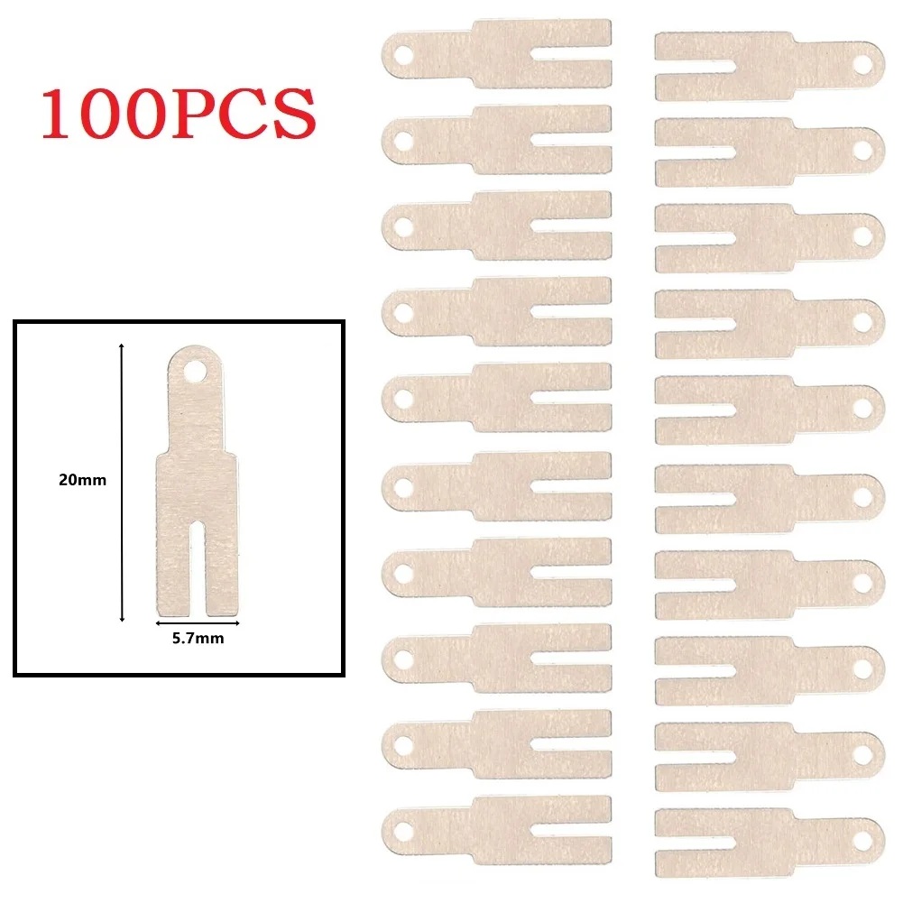 100Pcs Y-shaped Nickel Steel Strip 20x5.7x0.2mm For Manufacture Of Nickel-hydrogen Lithium Batteries Power Tool Accessories
100Pcs Y-shaped Nickel Steel Strip 20x5.7x0.2mm For Manufacture Of Nickel-hydrogen Lithium Batteries Power Tool Accessories