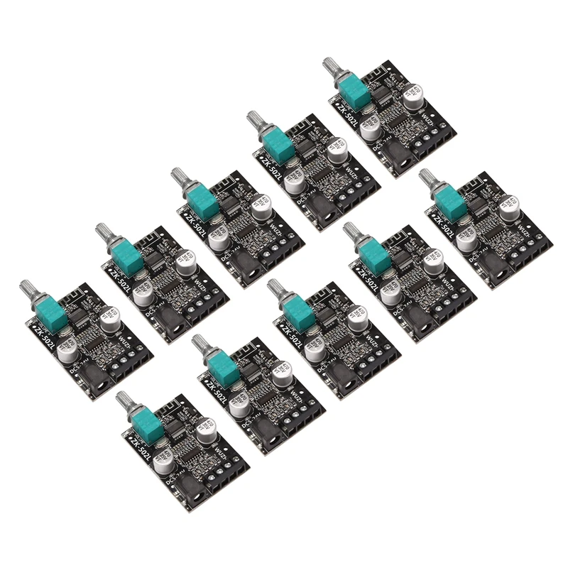 10X Bluetooth 5.0 Wireless Audio Digital Power Amplifier Stereo Board 50Wx2 Bluetooth Amp Amplificador ZK-502L 
10X Bluetooth 5.0 Wireless Audio Digital Power Amplifier Stereo Board 50Wx2 Bluetooth Amp Amplificador ZK-502L