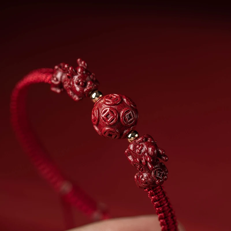 Double Beads Red Rope Bracelet Hand-woven by men and women to decorate the animal year.
Double Beads Red Rope Bracelet Hand-woven by men and women to decorate the animal year.