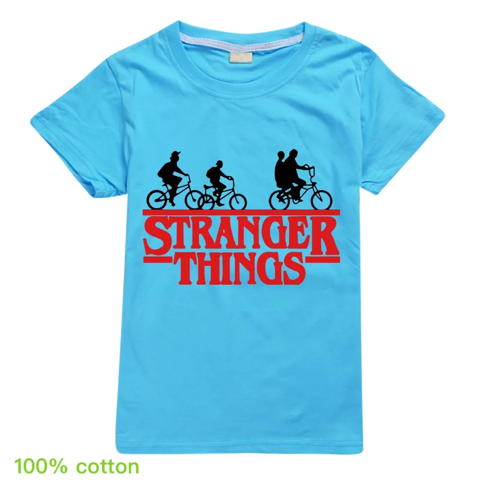 Summer Kids Stranger Things T-shirt Boys Cotton Short Sleeve Casual Tees Children Clothes Cartoon Print Girls Tshirt O-neck Tops
Summer Kids Stranger Things T-shirt Boys Cotton Short Sleeve Casual Tees Children Clothes Cartoon Print Girls Tshirt O-neck Tops