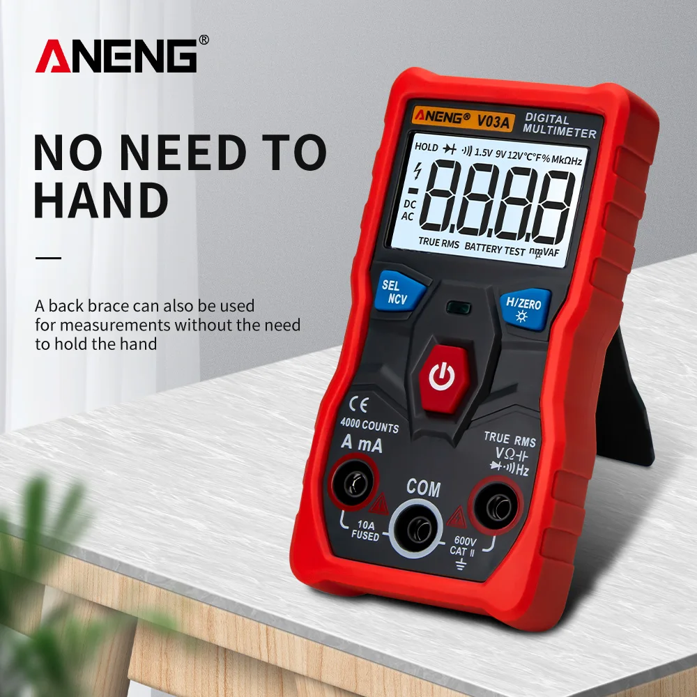 ANENG V03A Analog Measurement Digital Multimeter Tools Esrmeter Multimeter Autos Power Off Testers Tools for Auto Ac Mutimetro
ANENG V03A Analog Measurement Digital Multimeter Tools Esrmeter Multimeter Autos Power Off Testers Tools for Auto Ac Mutimetro