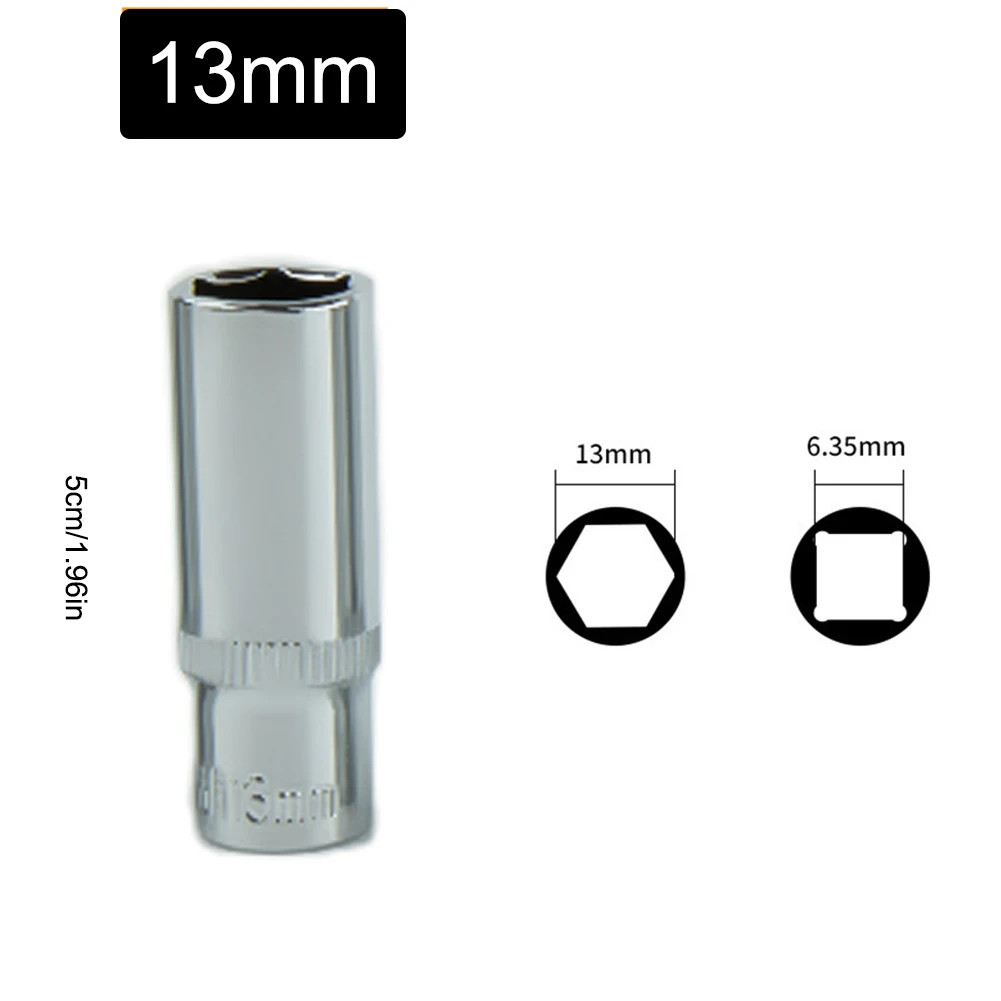 Drive 63mm Hex Deep Sockets Wrench Head CRV-Alloy Anti-rust 6 Point Socket Set For Torque Spanner Ratchet Socket Wrench 4-14mm
Drive 63mm Hex Deep Sockets Wrench Head CRV-Alloy Anti-rust 6 Point Socket Set For Torque Spanner Ratchet Socket Wrench 4-14mm
