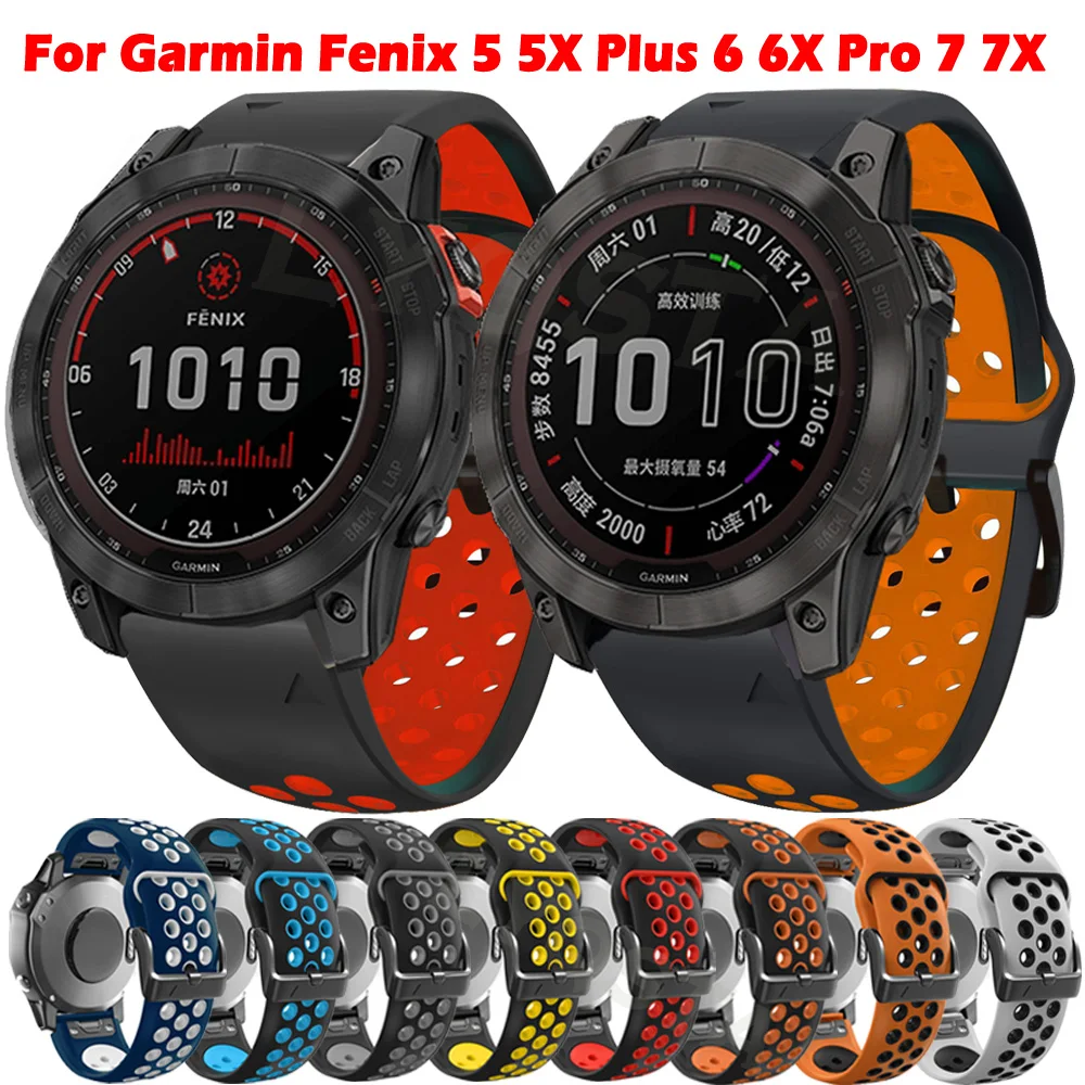 22mm 26mm New Smart Watch Band Straps For Garmin Fenix 5 5X Plus 6 6X Pro 7 7X 3 3HR Quick Release Silicone Bracelet Watchband
22mm 26mm New Smart Watch Band Straps For Garmin Fenix 5 5X Plus 6 6X Pro 7 7X 3 3HR Quick Release Silicone Bracelet Watchband