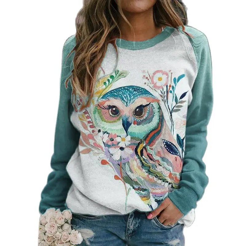 Women's Long Sleeve T-Shirts 3d Pullover Animals Print T-Shirt Sweater Girls Street Fashion Cotton Top Women Female Clothing
Women's Long Sleeve T-Shirts 3d Pullover Animals Print T-Shirt Sweater Girls Street Fashion Cotton Top Women Female Clothing