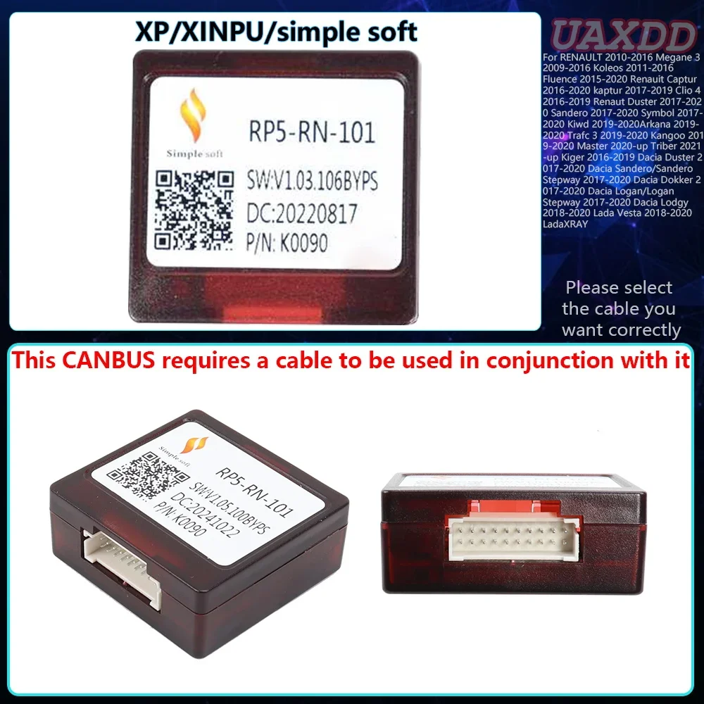 Жгут проводов для RENAULT XP canbus box ARKANA TALISMAN CLIO 5, MASTER EXPRESS DUSTER LOGAN K-ZE SANDERO CAPTUR NV400 RAFIC KWID
Жгут проводов для RENAULT XP canbus box ARKANA TALISMAN CLIO 5, MASTER EXPRESS DUSTER LOGAN K-ZE SANDERO CAPTUR NV400 RAFIC KWID