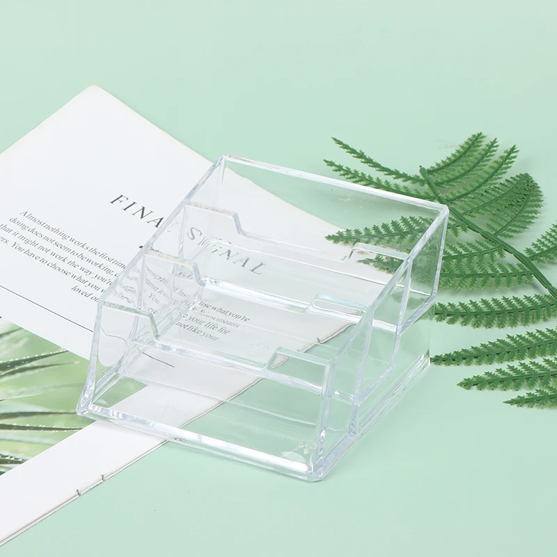 Business Card Holder Transparent Acrylic Card Storage Box Display Stand Desk Sign Label Frame Price Tag Card Organizer
Business Card Holder Transparent Acrylic Card Storage Box Display Stand Desk Sign Label Frame Price Tag Card Organizer