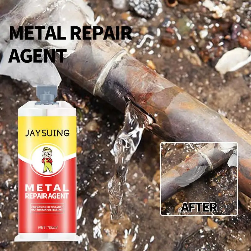 100ml Metal Repair Glue Heat Resistant Metal Epoxy For Bonding Metal Hard Pipeline And Ceramics Filler For Repairs DIY Craft 
100ml Metal Repair Glue Heat Resistant Metal Epoxy For Bonding Metal Hard Pipeline And Ceramics Filler For Repairs DIY Craft