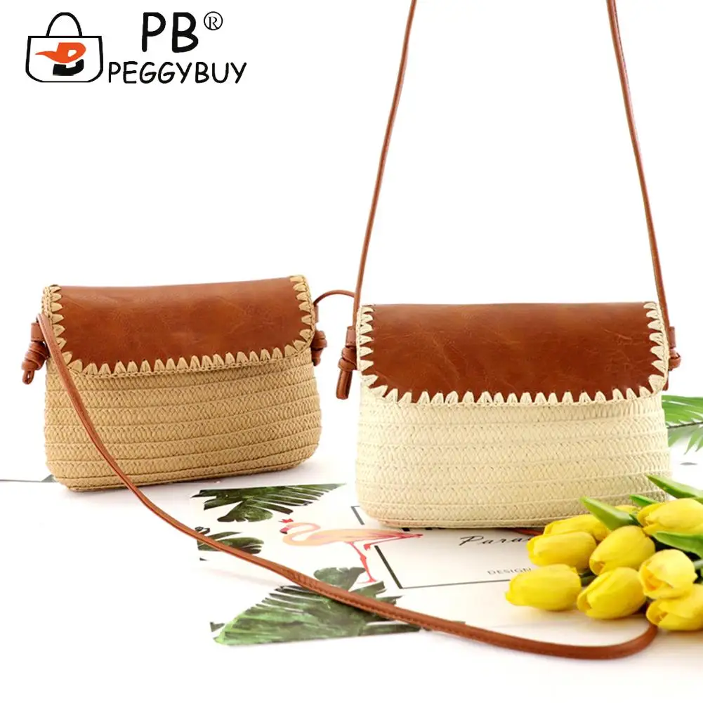 Fashion Women Paper Rope Hand-woven Shoulder Crossbody Bag Casual All-match Summer Sea Beach Small Messenger Handbags
Fashion Women Paper Rope Hand-woven Shoulder Crossbody Bag Casual All-match Summer Sea Beach Small Messenger Handbags
