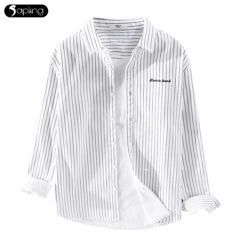 Japan Style New Plus Velvet Thick Shirt Men's Casual Winter Warm Shirt Fashion Harajuku Trendy Striped Shirts Men Tops Wholesale
Japan Style New Plus Velvet Thick Shirt Men's Casual Winter Warm Shirt Fashion Harajuku Trendy Striped Shirts Men Tops Wholesale