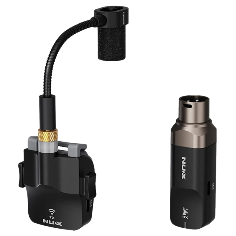 NUX Wireless Microphone,B6 Saxophone Microphone,Wireless Receiver And Transmitter,Plug And Play,Great For Trumpets, Clarinet
NUX Wireless Microphone,B6 Saxophone Microphone,Wireless Receiver And Transmitter,Plug And Play,Great For Trumpets, Clarinet